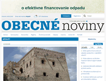 Tablet Screenshot of obecne-noviny.sk